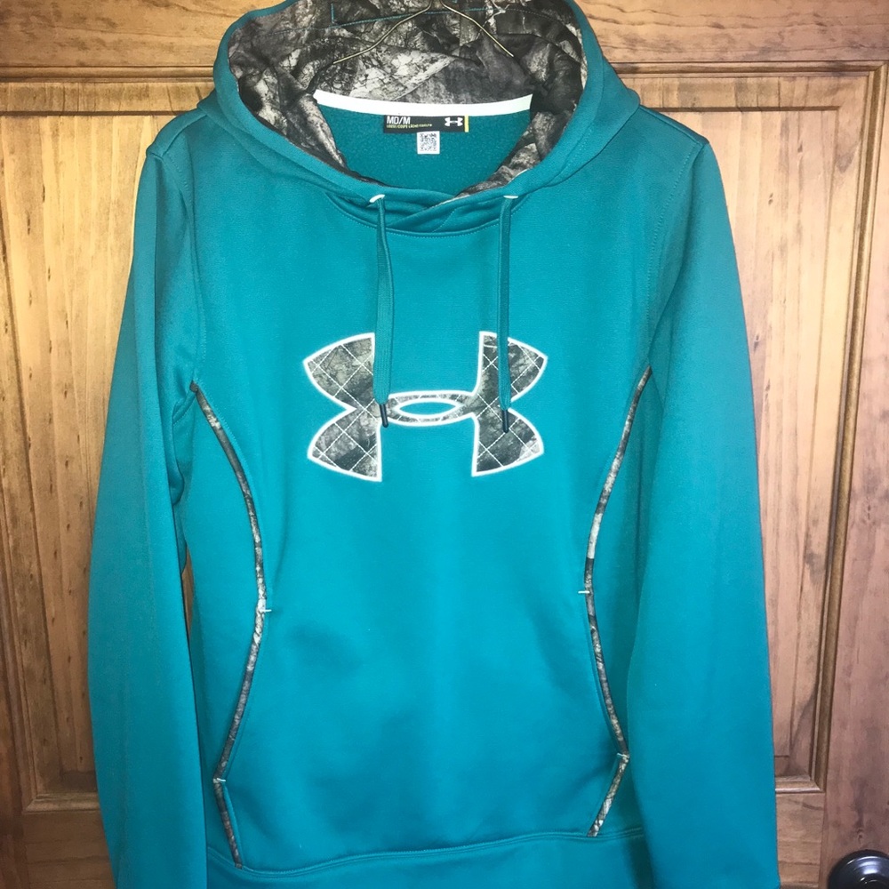 Under Armour Storm Hoodie Teal Camo
